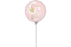 Foil Balloon - Mini - "It's a GIRL!" - Special Delivery - Pink - 23 cm
